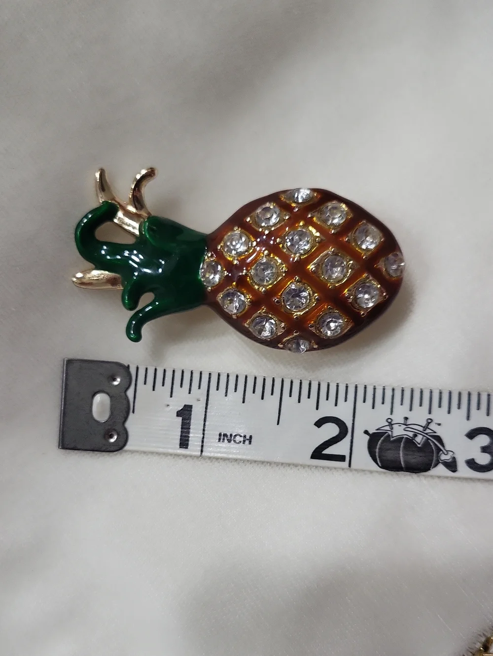 Pineapple Crystal Enamel Craft Trim
